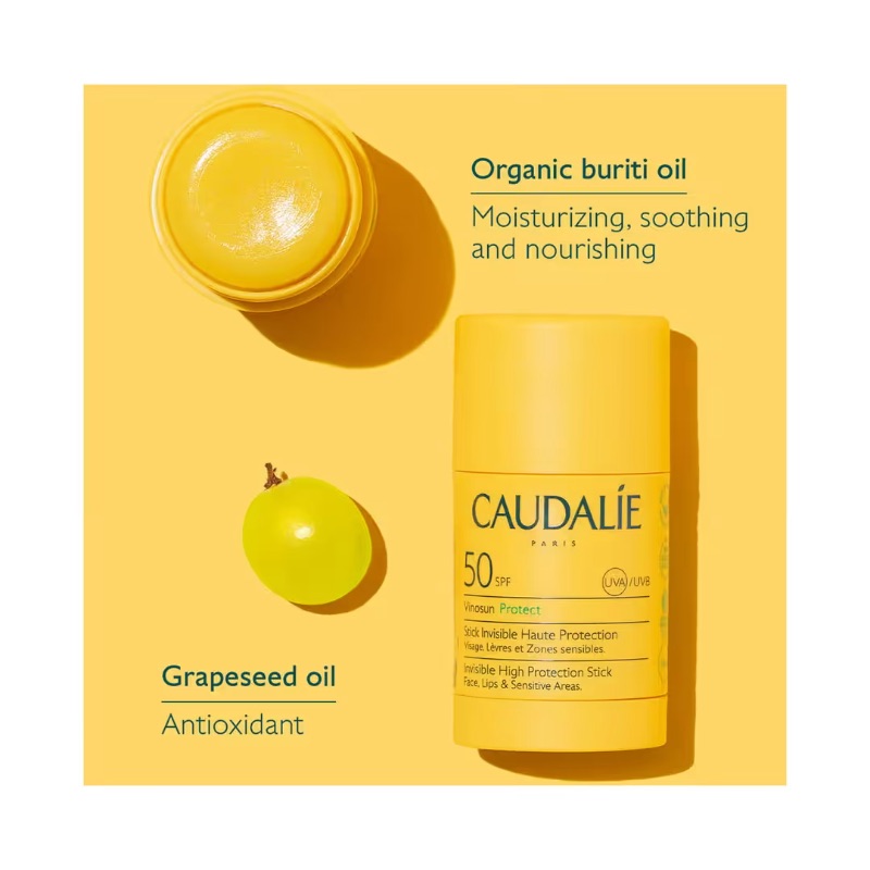 CAUDALIE VINOSUN INVISIBLE HIGH PROTECTION STICK SPF 50 - 15 G NEW