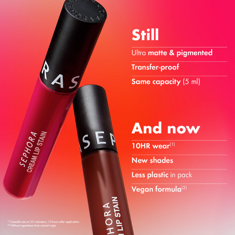SEPHORA 01 ALWAYS RED CREAM LIP STAIN