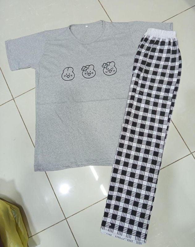 Comfortable Printed Cotton Jersey Night Suit - 2 Pc