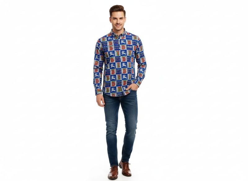 Printed Casual Shirts for Men - Slim Fit Cotton | Fashion Ghar Pakistan