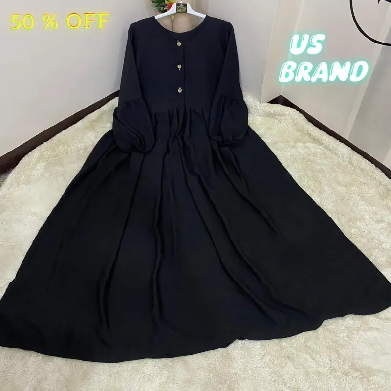 Georgette Plain Classic Abaya