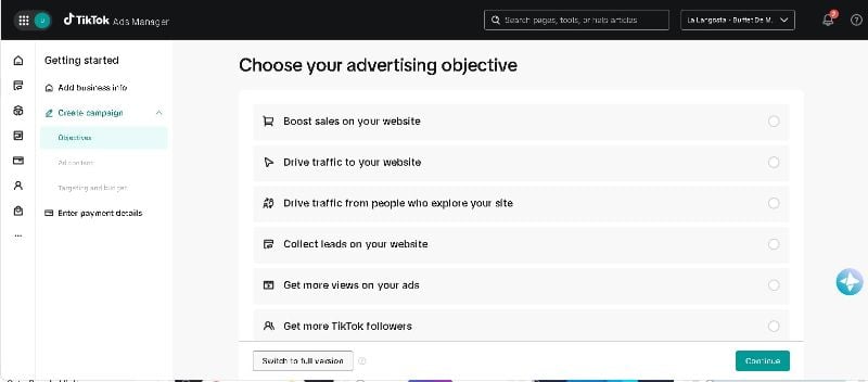 TikTok ADS España + Business Center - Post pago