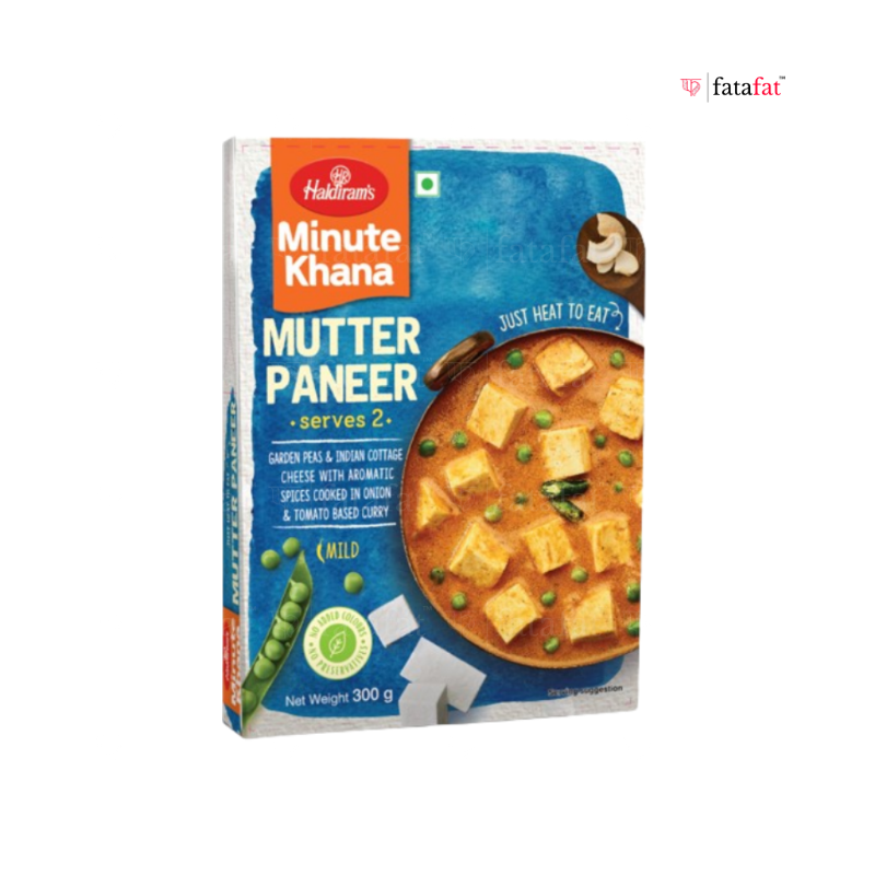 Mutter Paneer (Vegan) - 300g Haldiram Instant / Ready to eat