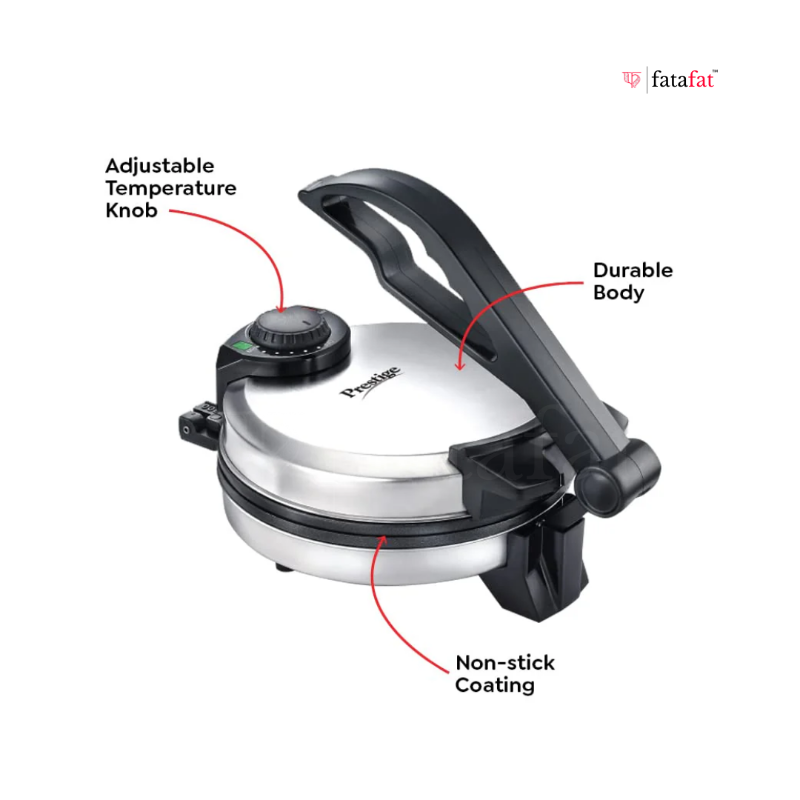 Prestige Electric Roti Maker | Non-Stick Coating – 900Watt