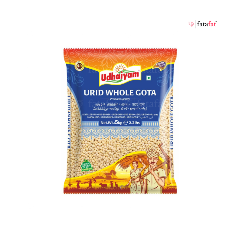 Udhaiyam Urid Gota Whole 5kg Export pack