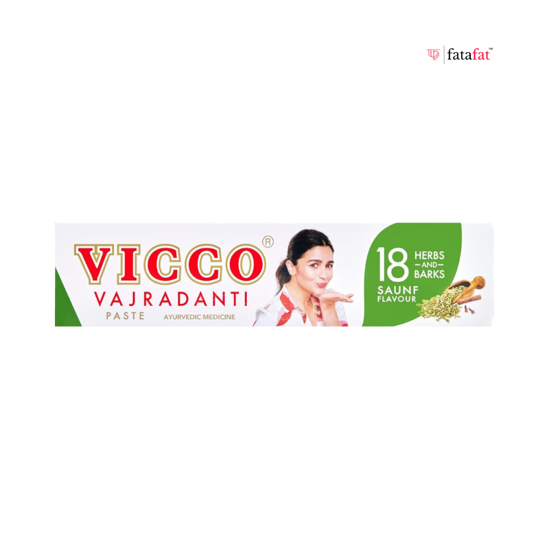 Vicco Vajradanti Herbal Toothpaste – Saunf Flavour – 160g