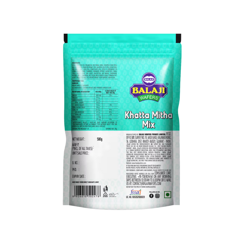 Balaji Khatta Mitha Mix – 375g