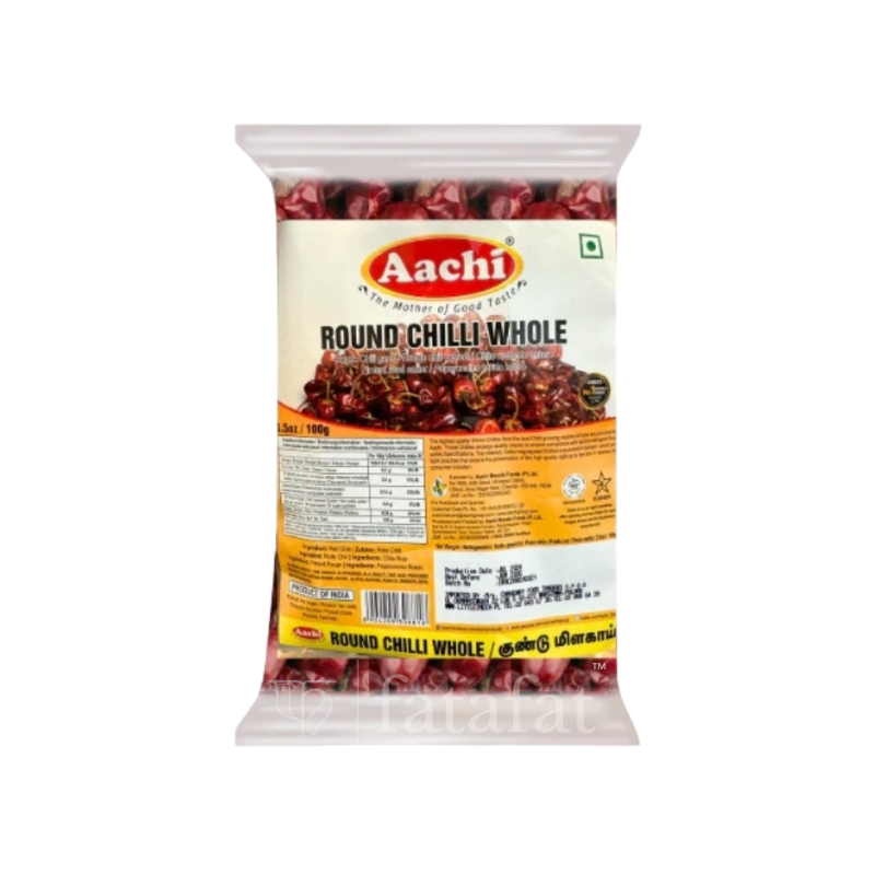 Round Chilli Whole - 100g Aachi