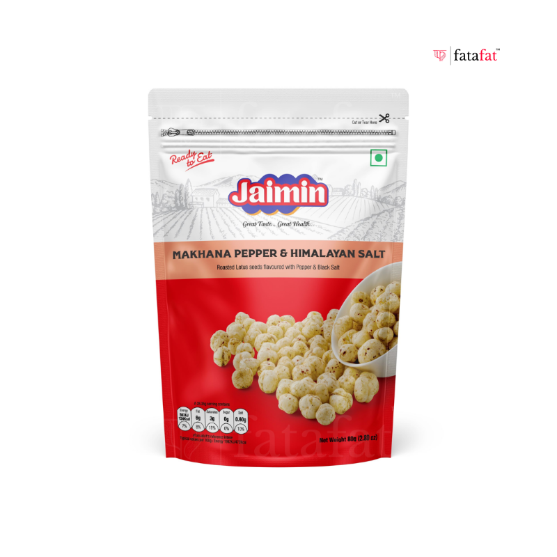 Jaimin Makhana Pepper & Himalayan Salt 80g