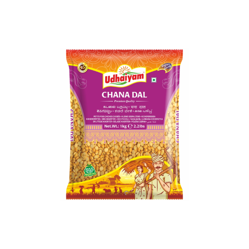 Udhaiyam Chana Dal 1kg Export Pack