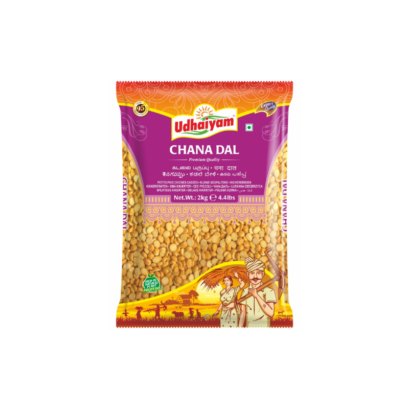 Udhaiyam Chana Dal 2kg Export Pack