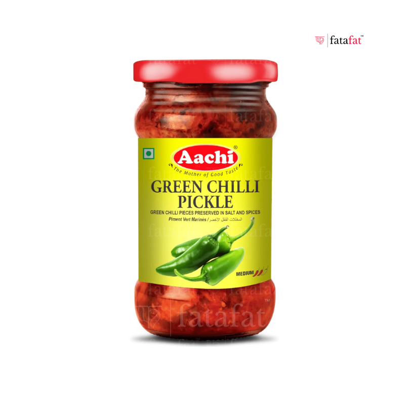 Green Chilli Pickle - 300g Aachi