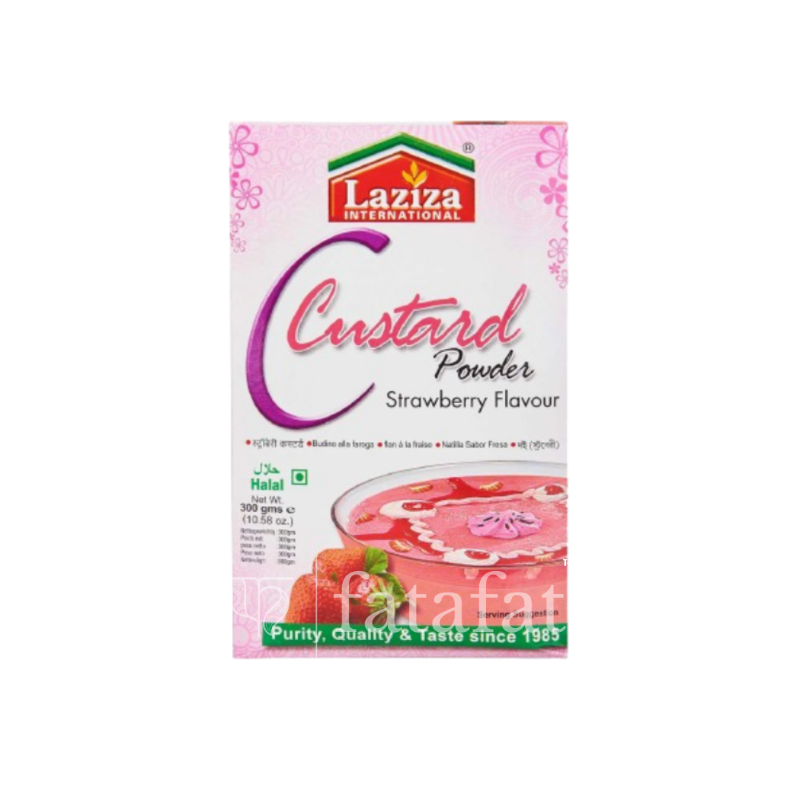 Laziza Strawberry Custard Powder - 300g