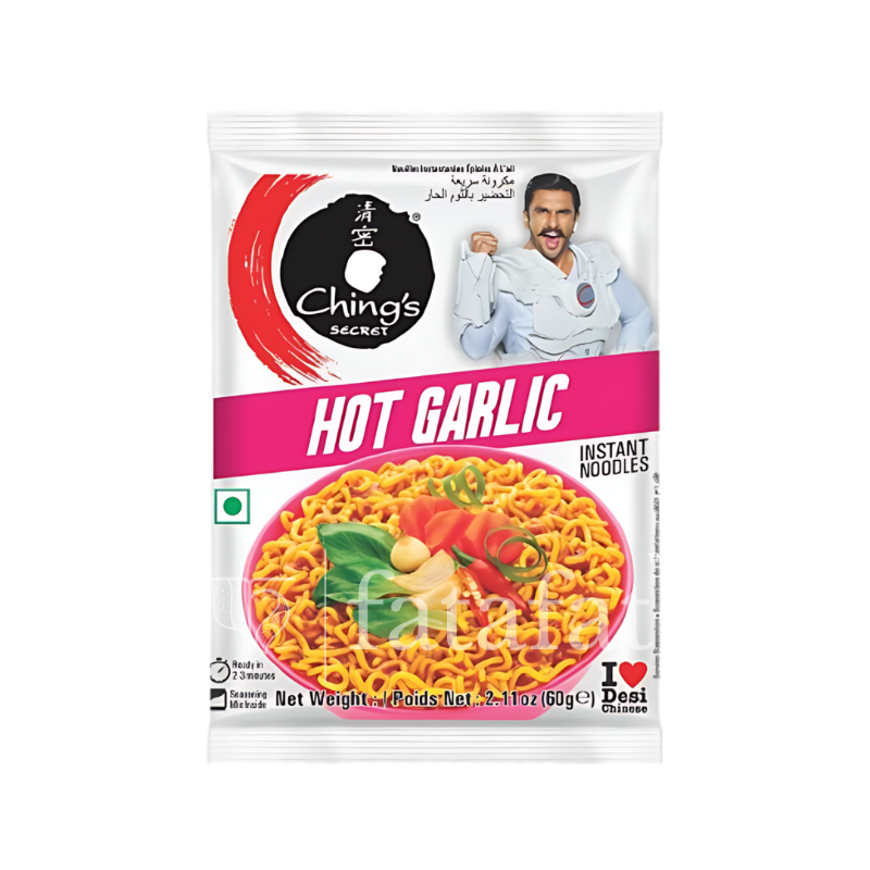 Ching’s Secret Instant Noodles – Hot Garlic 60g