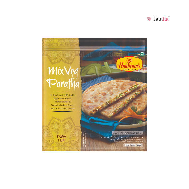 Mix Veg Paratha (Frozen) - 400g Haldiram