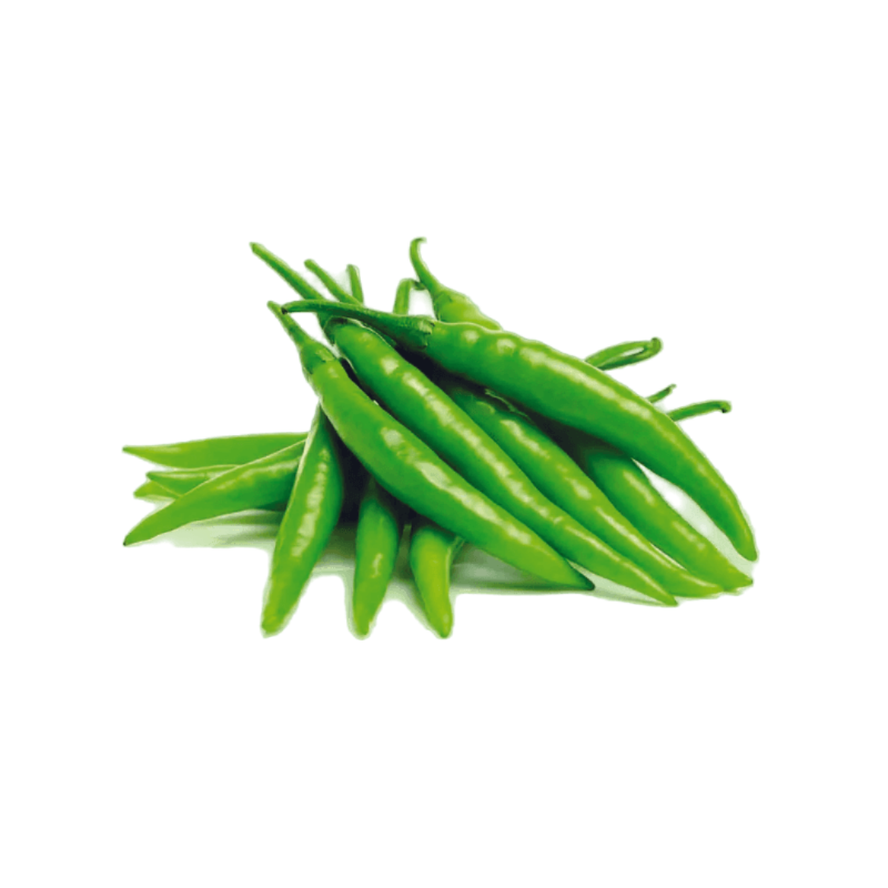 Indian Green Chilli (Fresh vegetables)