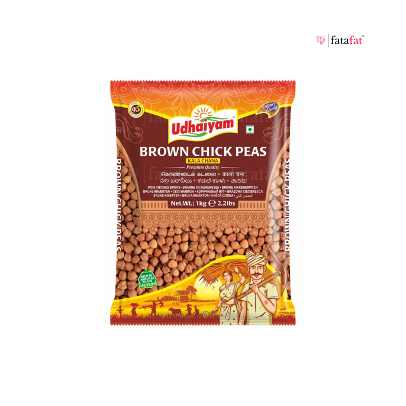 Udhaiyam Brown Chickpeas (Kala Chana) 1kg