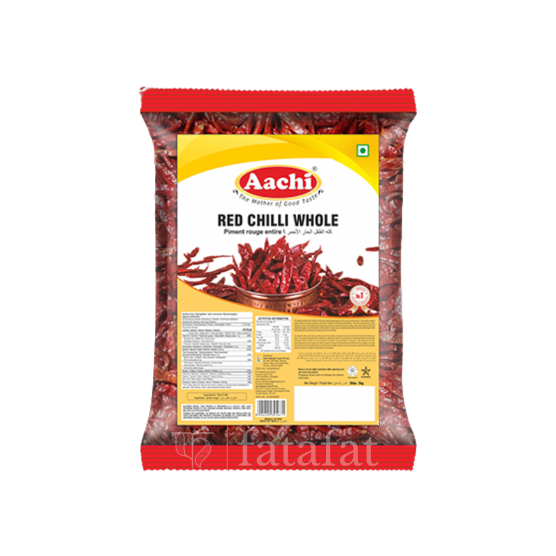 Red Chilli Long (Without Stem) - 500g Aachi