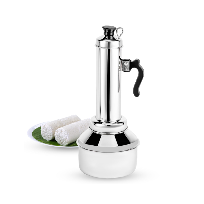 Stainless Steel Puttu Maker with Pot (1pc)