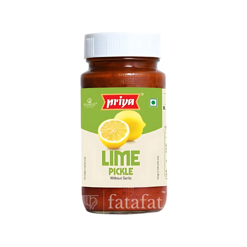 Lime Pickle (In Lime Juice) Without Garlic 300g (south) Priya