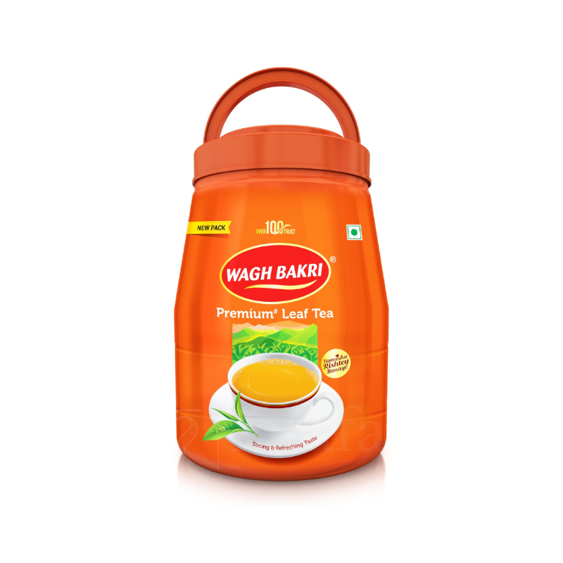 Waghbakri Premium Leaf Tea Pet Jar (450g)