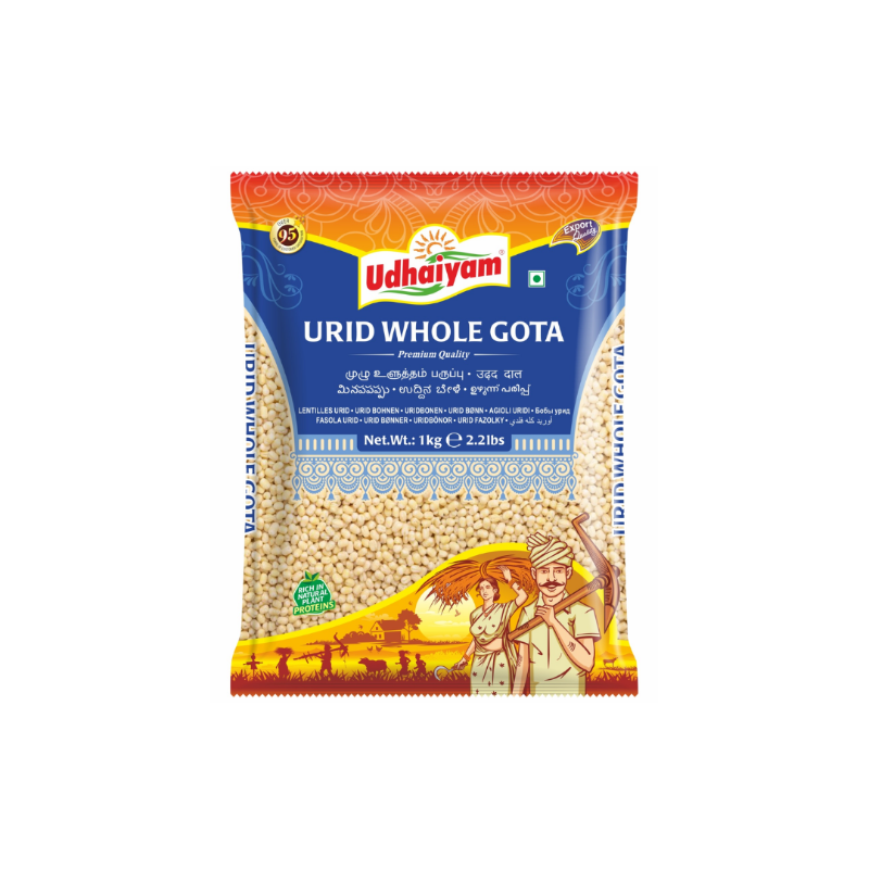 Udhaiyam Urid Gota Whole 1kg Export pack