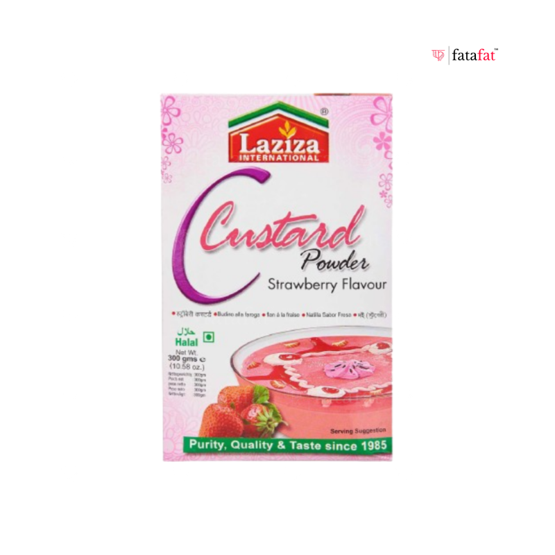 Laziza Strawberry Custard Powder - 300g