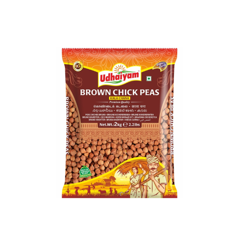 Udhaiyam Brown Chickpeas (Kala Chana) 2kg
