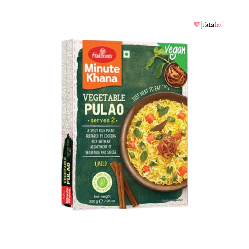 Vegetable Pulao / Rice (Vegan) - 200g Haldiram Instant / Ready to eat