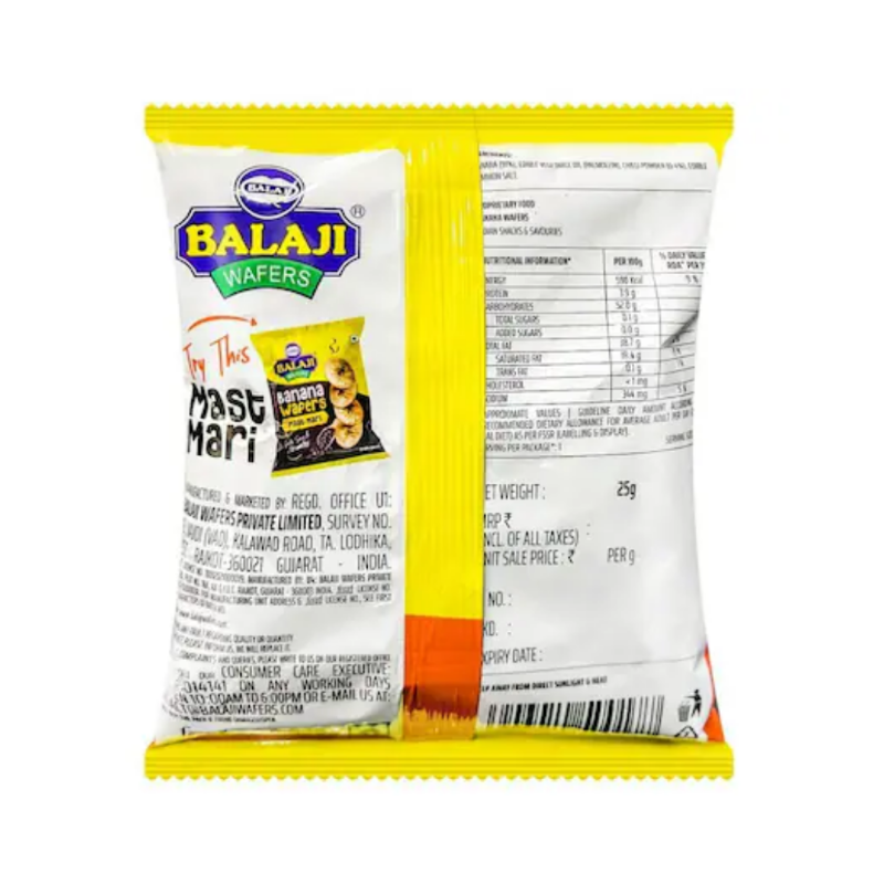 Balaji Banana Wafers (Mast Mari) – 375g