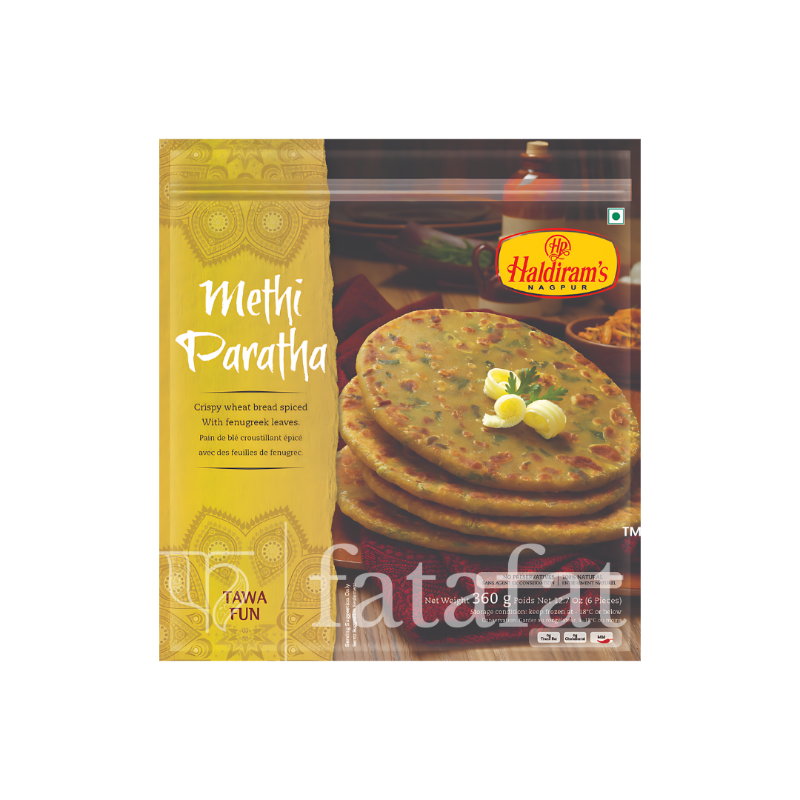 Methi Paratha (Frozen) - 360g Haldiram