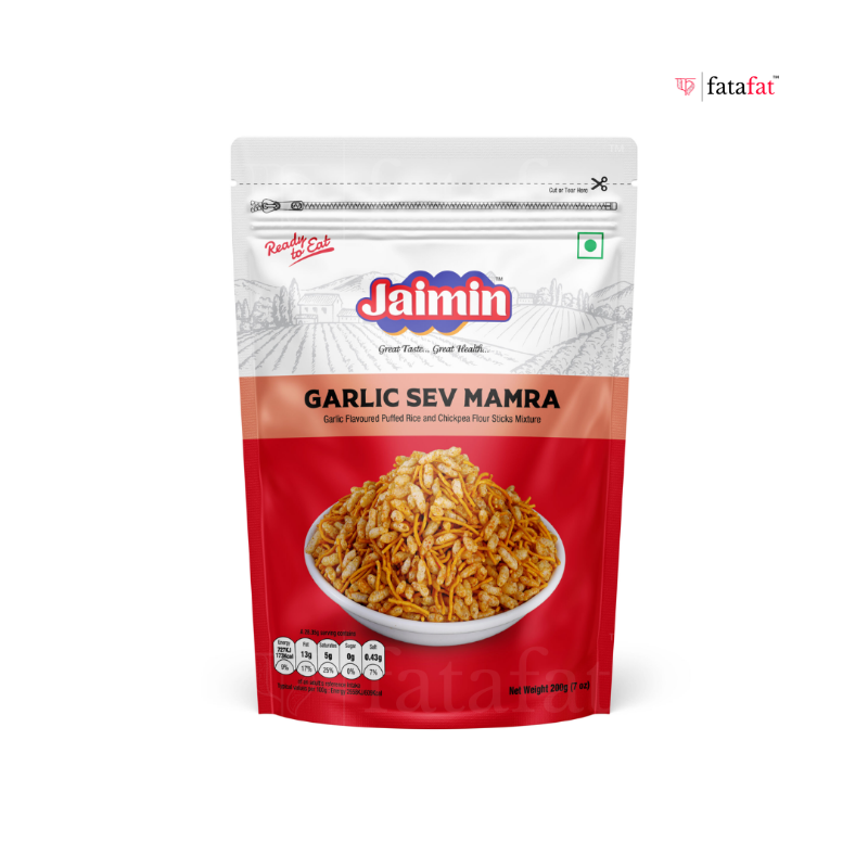 Jaimin Garlic Sev Mamra 200g