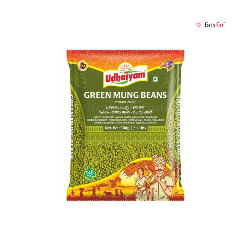 Udhaiyam Green Mung Beans Whole 500g