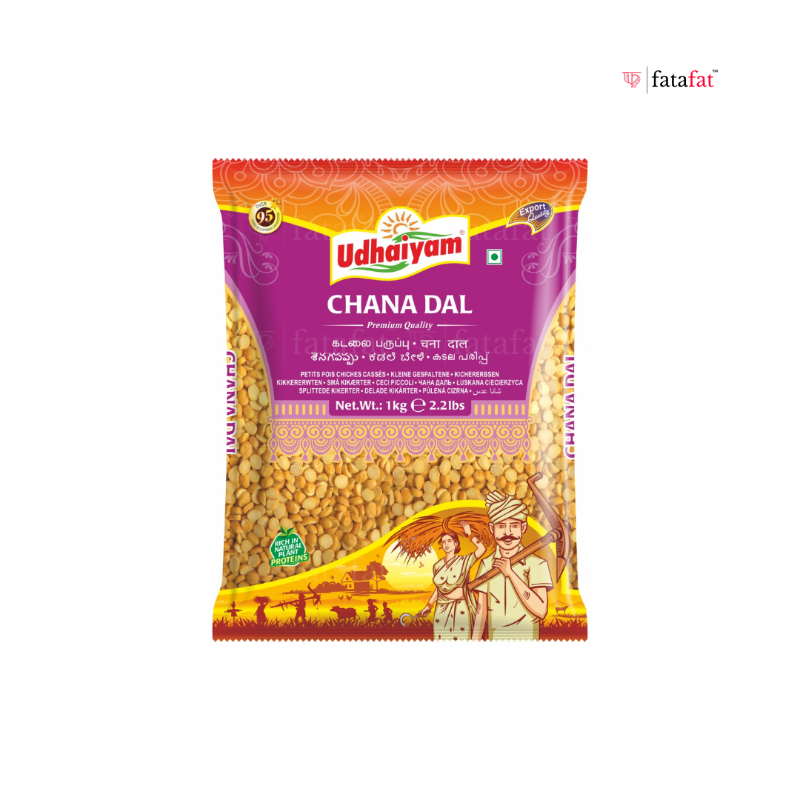 Udhaiyam Chana Dal 1kg Export Pack