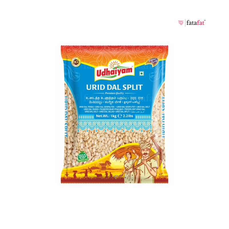 Udhaiyam Urid Dal Split 1kg Export pack
