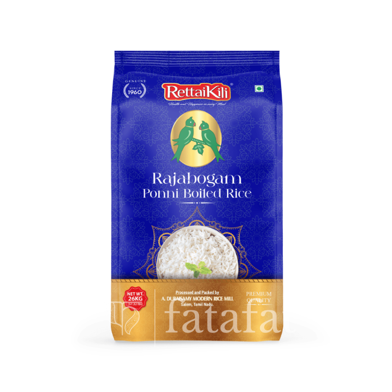 Ponni Boiled Rice - 5kg Rettaikili Rajabogam