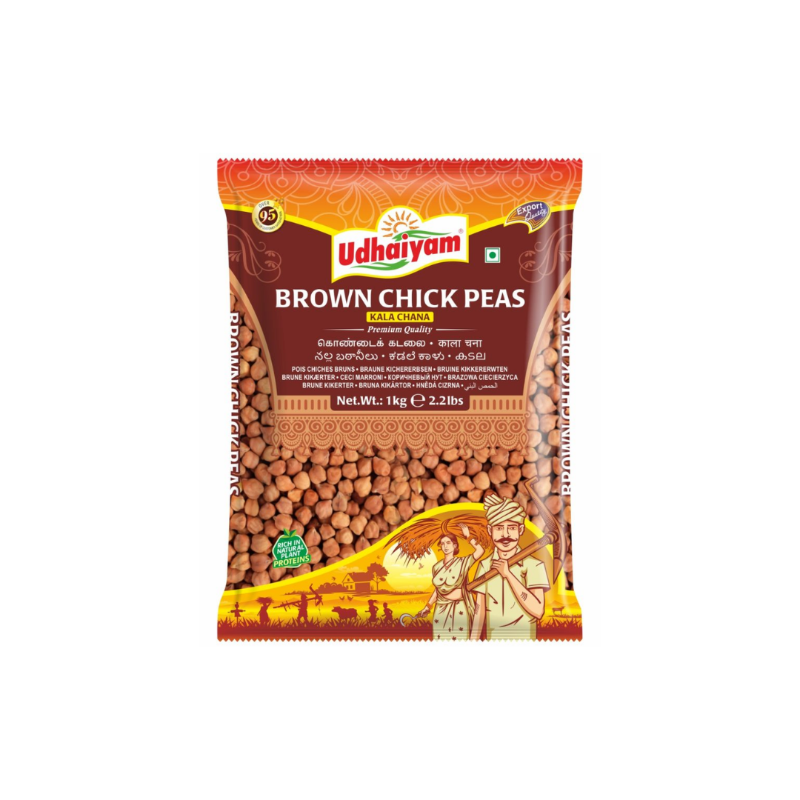 Udhaiyam Brown Chickpeas (Kala Chana) 1kg