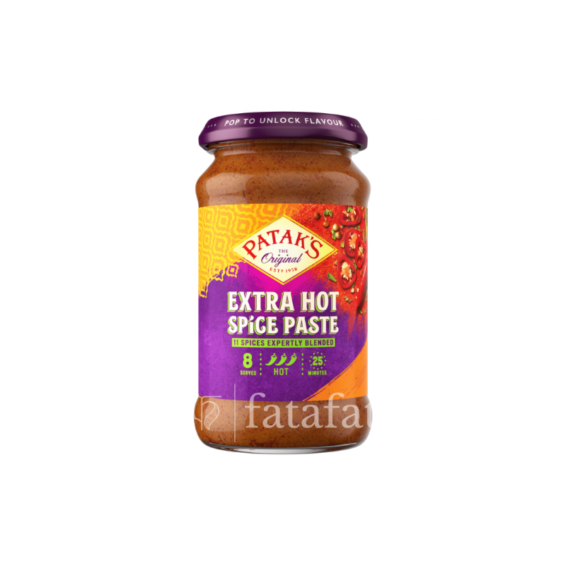 Pataks Extra Hot Spice Paste - 283g