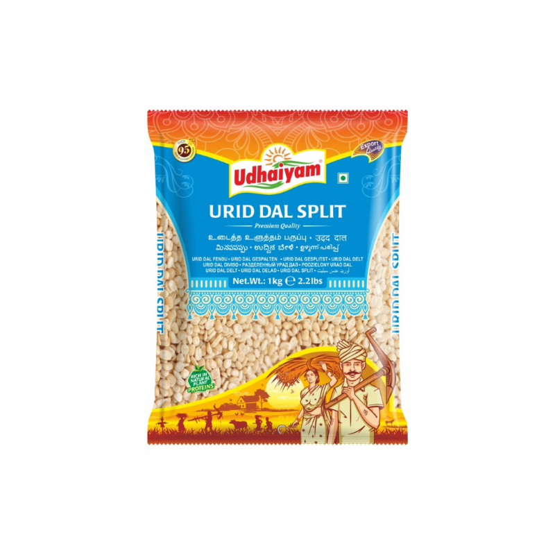 Udhaiyam Urid Dal Split 1kg Export pack