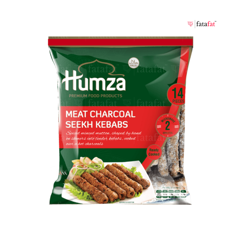 Humza Meat Charcoal Seekh Kebabs - 14PC