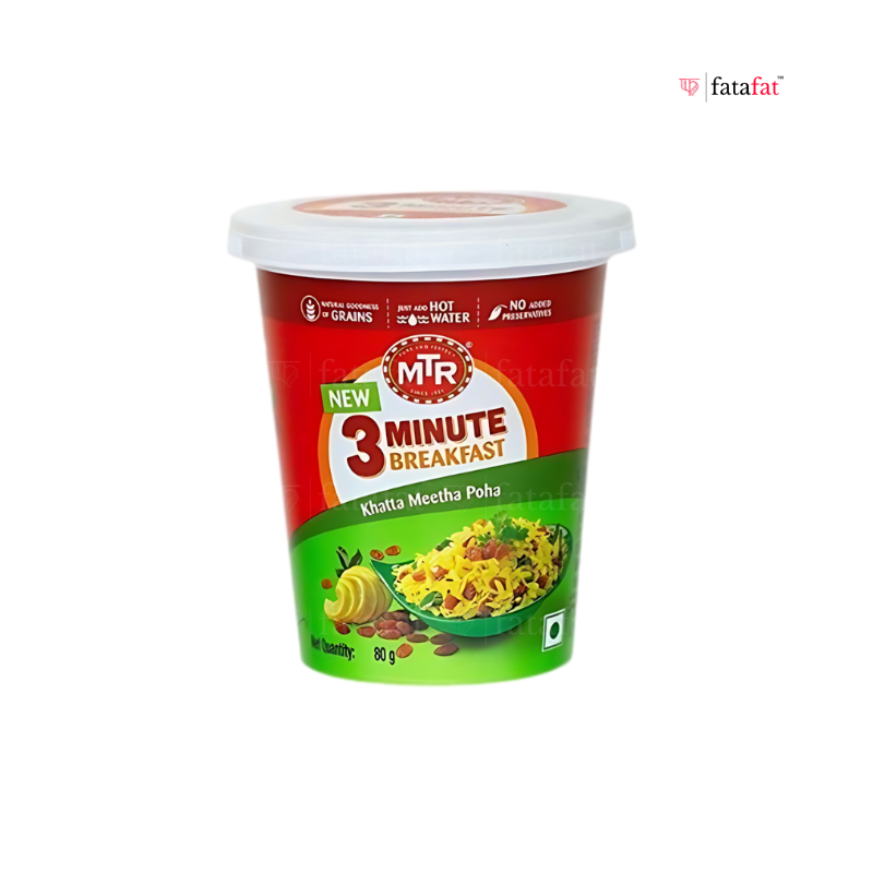 MTR Khatta Meetha Poha Cup (3 Minute) - 80g