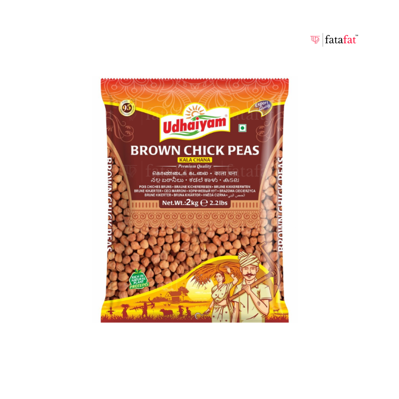Udhaiyam Brown Chickpeas (Kala Chana) 2kg