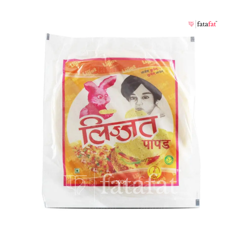 Lijjat Jeera / Cumin Papad - 200g