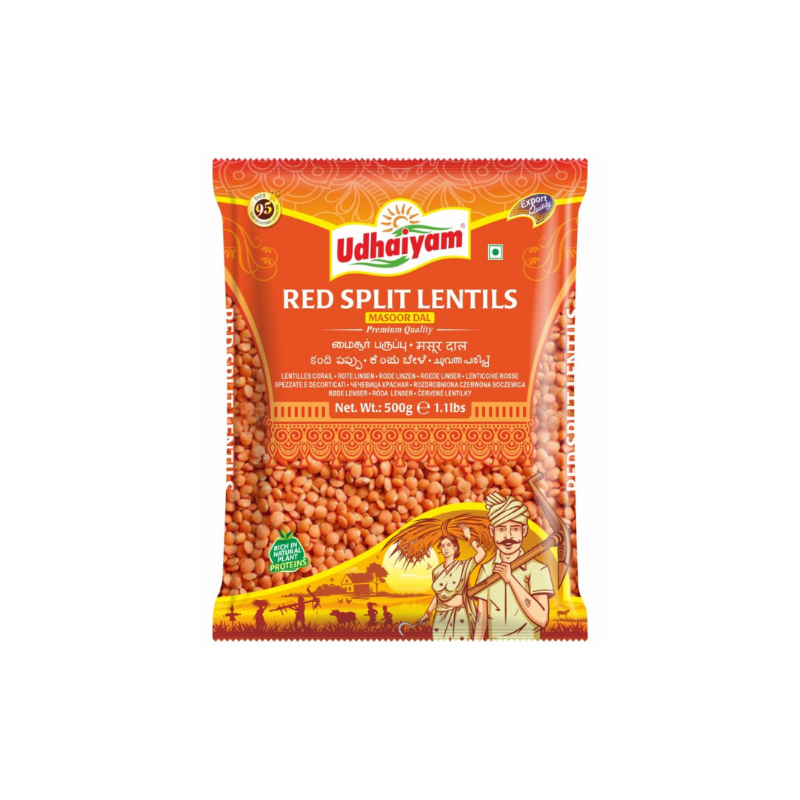 Udhaiyam Red Split Lentils (Masoor Dal) 500g