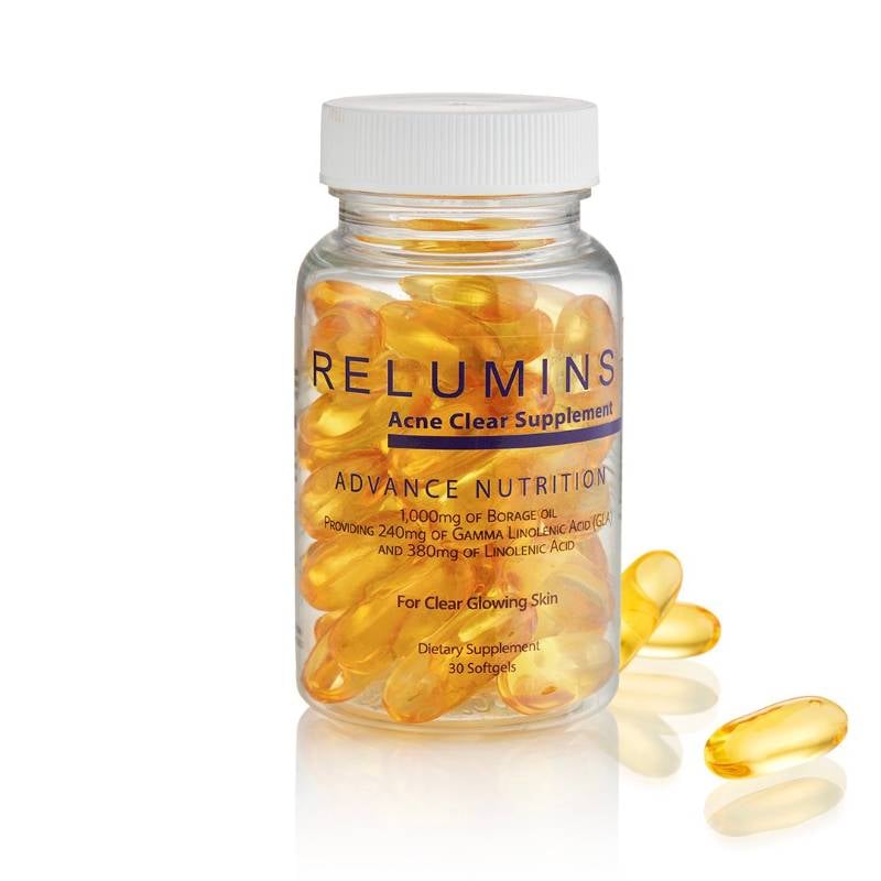 Relumins Oral Acne Treatment - Dermatologist Formula - Dual Capsule For Clear Skin - Protects Against Acne Scars