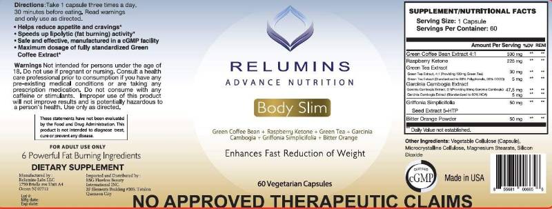 Relumins Advance Nutrition Body Slim - Fast Reduction of Weight