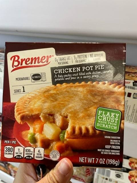 Pot Pie - Chicken or Ham and Cheddar