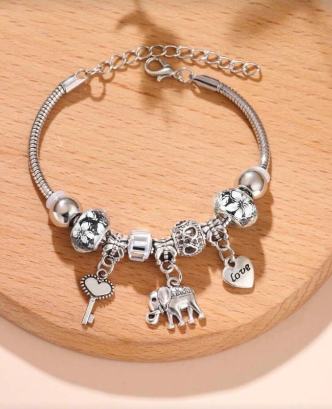 Lock and key Charm Bracelet
