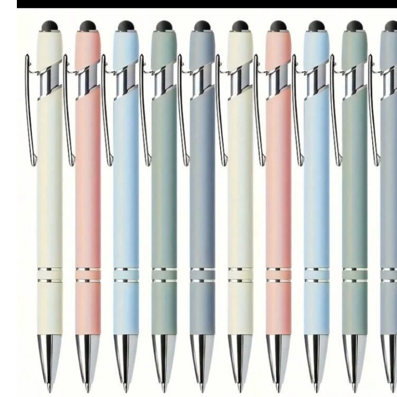 Retractable Ballpoint Pen With Stylus Tip.