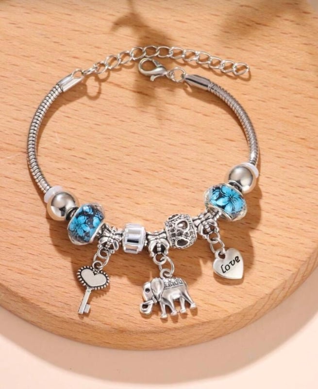 Lock and key Charm Bracelet